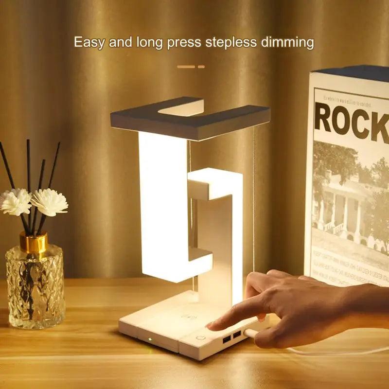 Levitating Wireless Charging Table Lamp Balance - Ramkos Cozy Lights