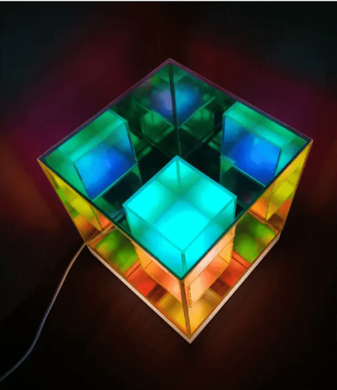 3D Pyramid Cube & Diamond - Ramkos Cozy Lights