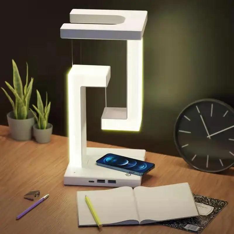 Levitating Wireless Charging Table Lamp Balance - Ramkos Cozy Lights