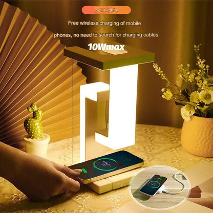 Levitating Wireless Charging Table Lamp Balance - Ramkos Cozy Lights