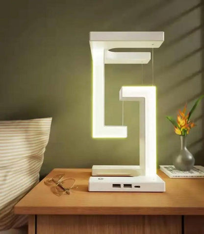 Levitating Wireless Charging Table Lamp Balance - Ramkos Cozy Lights