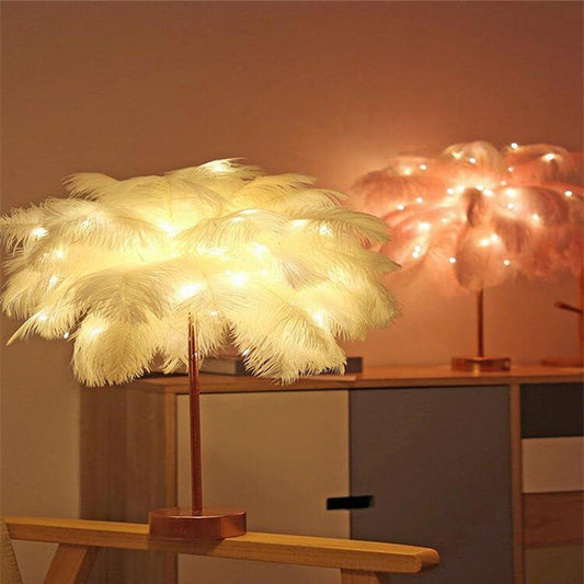 Feather Lamp - Ramkos Cozy Lights