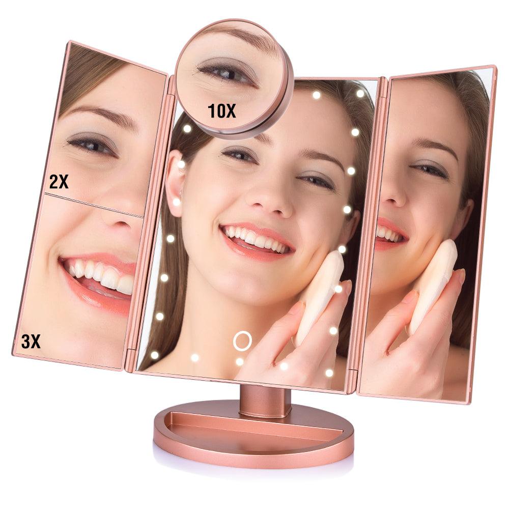 LED Magnifying Cosmetic Makeup Mirror - Ramkos Cozy Lights