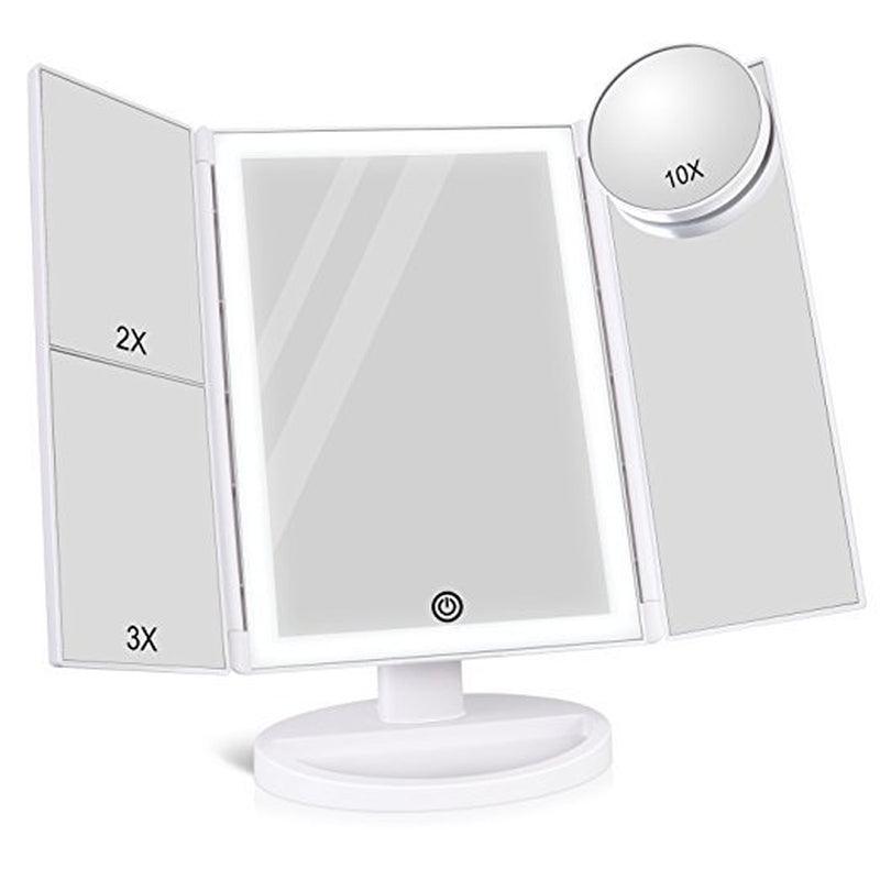 LED Magnifying Cosmetic Makeup Mirror - Ramkos Cozy Lights