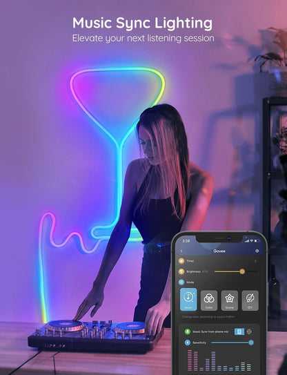 RGB Colorful Music Neon Light - Ramkos Cozy Lights