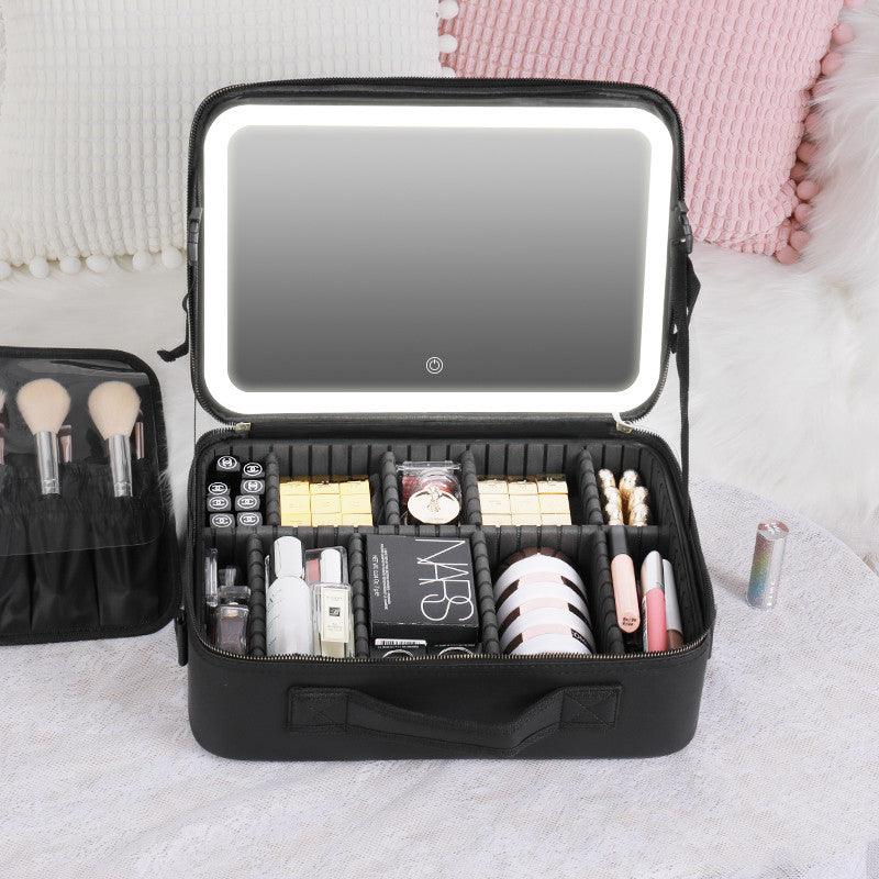 LED Cosmetic Storage Case - Ramkos Cozy Lights