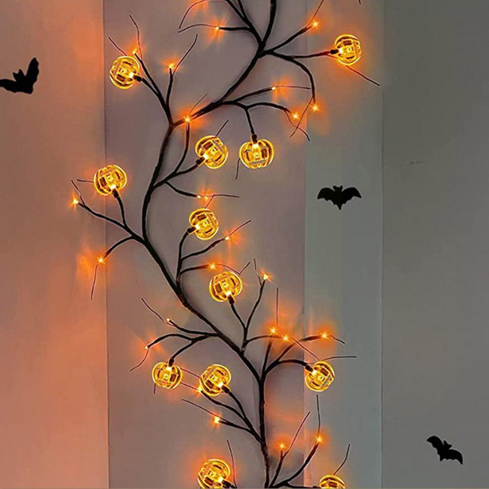 Halloween Willow Vine String Light - Ramkos Cozy Lights