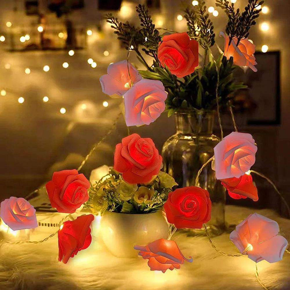 Rose String Lights - Ramkos Cozy Lights