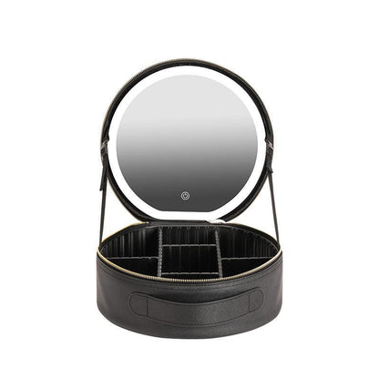 Round Smart LED Makeup Bag - Ramkos Cozy Lights