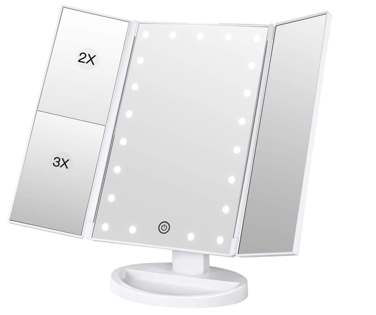 LED Magnifying Cosmetic Makeup Mirror - Ramkos Cozy Lights