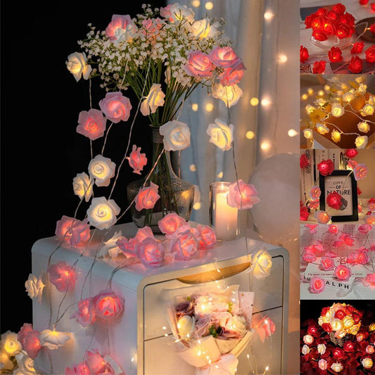 Rose String Lights - Ramkos Cozy Lights