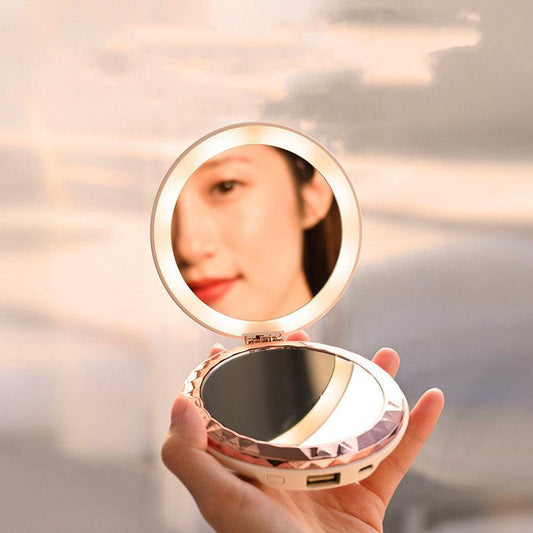 Hand Warmer Makeup Mirror - Ramkos Cozy Lights